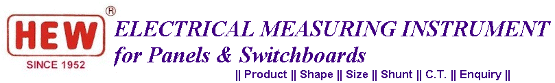 Electrical Measuring Instrument for Panels & Switchboards--HEW brand